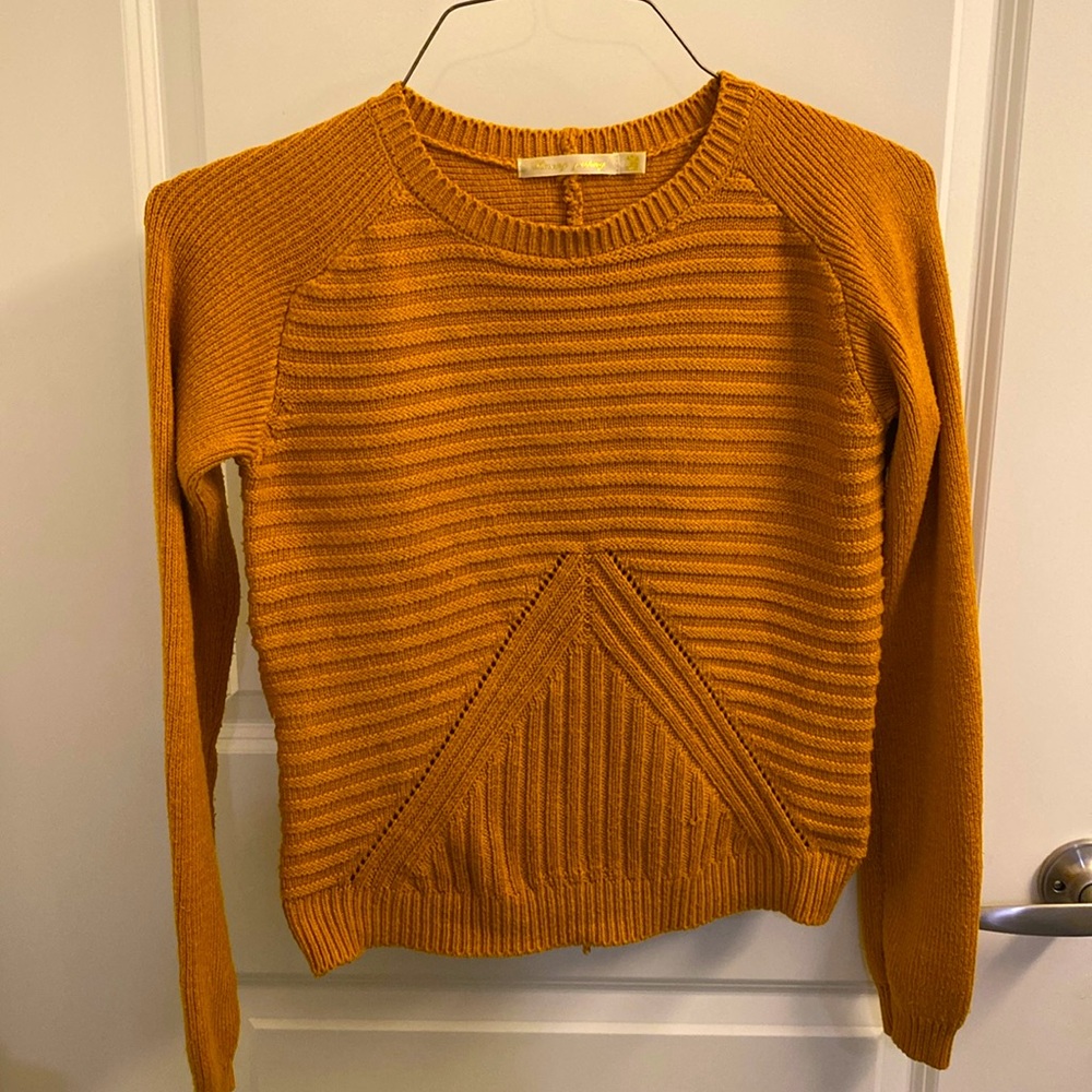 Mustard textured sweater